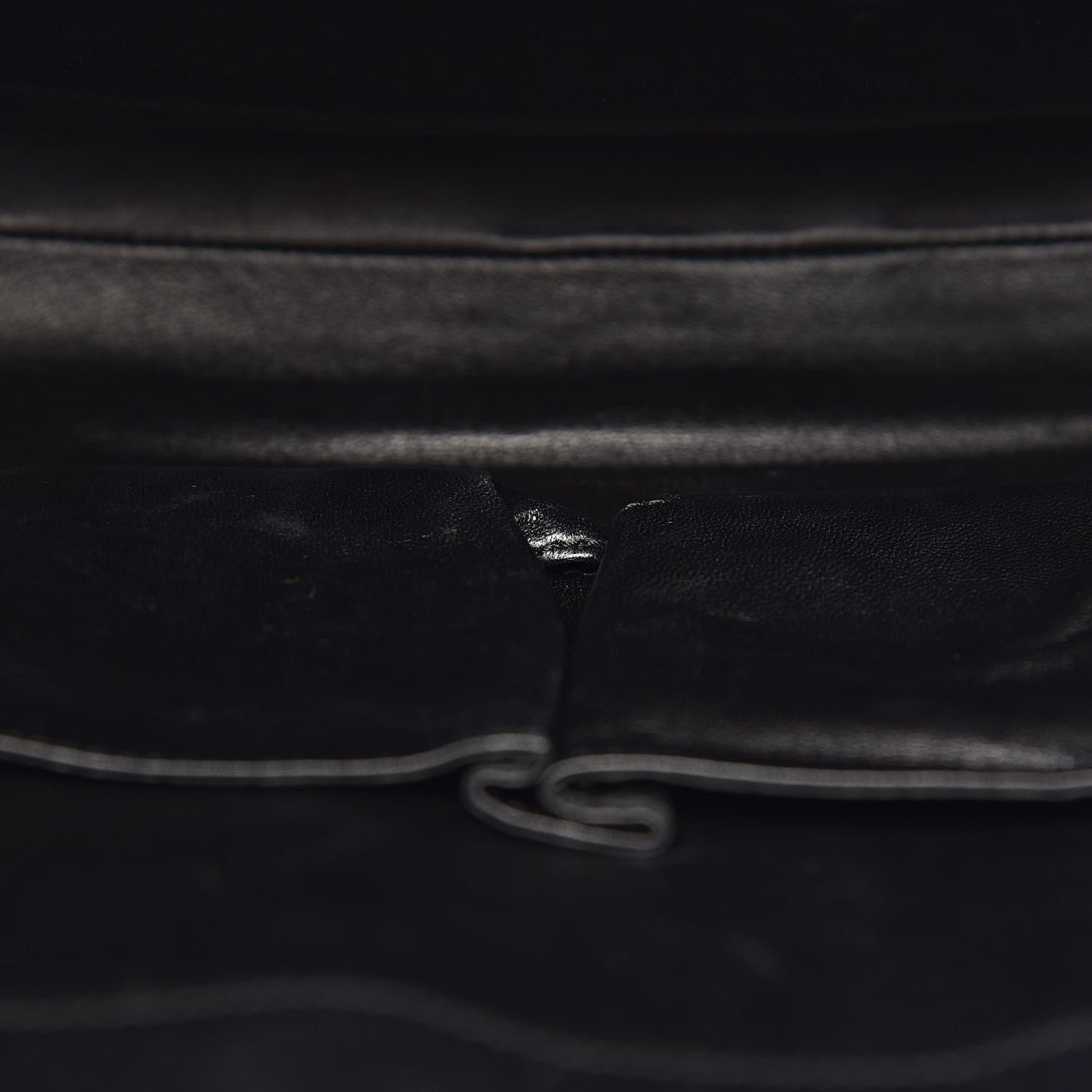 Saddle Soft Lux Large Emily Chain Shoulder Bag Black