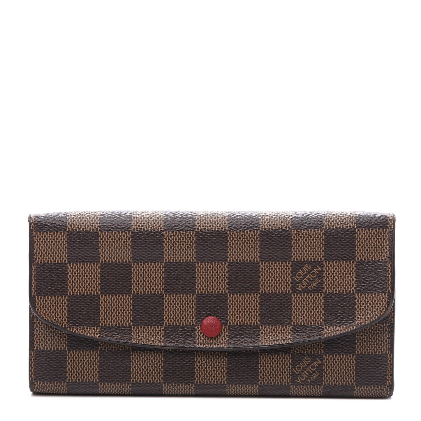 Damier Ebene Emilie Wallet Fuchsia