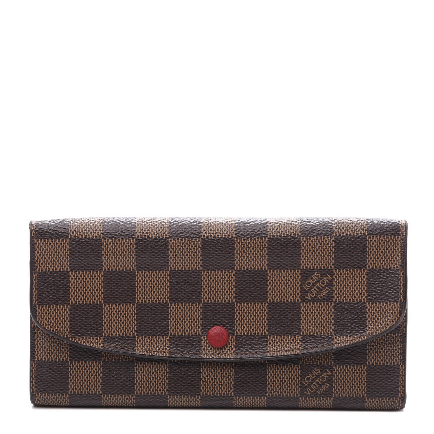 Louis Vuitton Damier Ebene Emilie Wallet Fuchsia 1 of 11