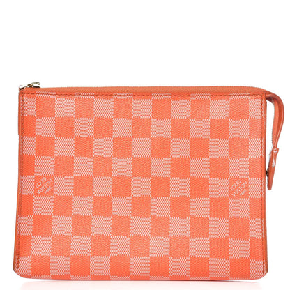 Louis Vuitton Damier Couleurs Element Clutch Piment 1 of 13