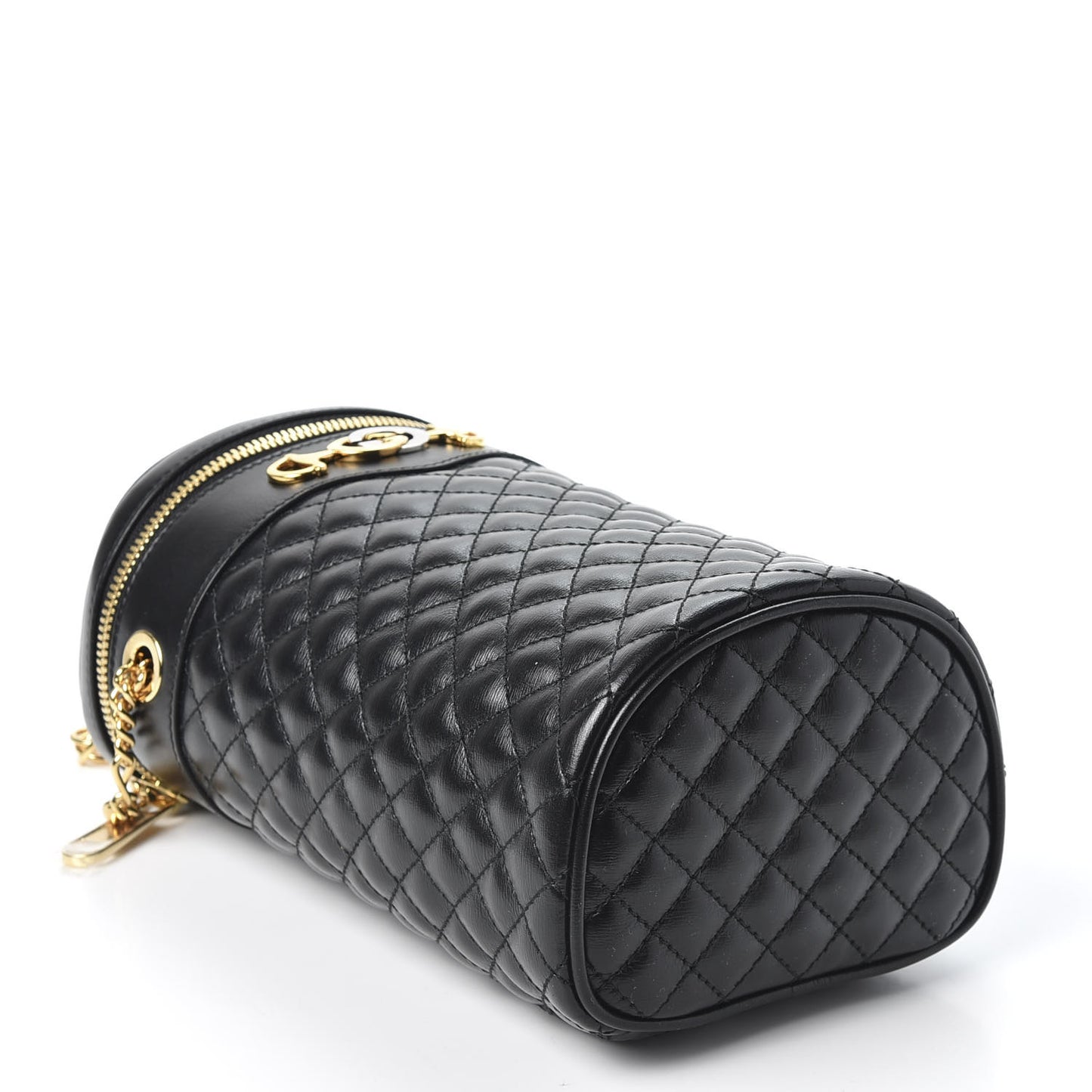Calfskin Trapuntata Zumi Belt Bag Black