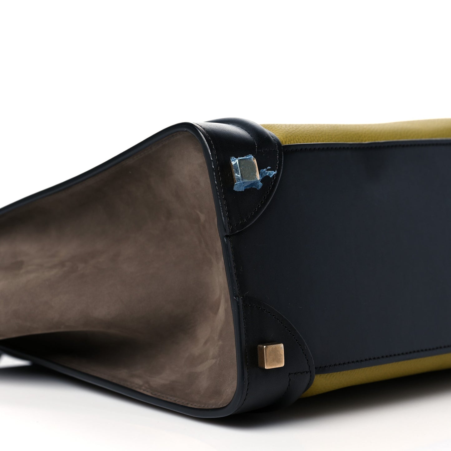 Baby Grained Calfskin Nubuck Micro Tri-Color Luggage Olive
