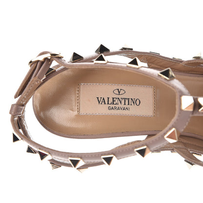 Valentino Garavani Patent Rockstud Ankle Strap Pumps 39 Purple Poudre 7 of 8