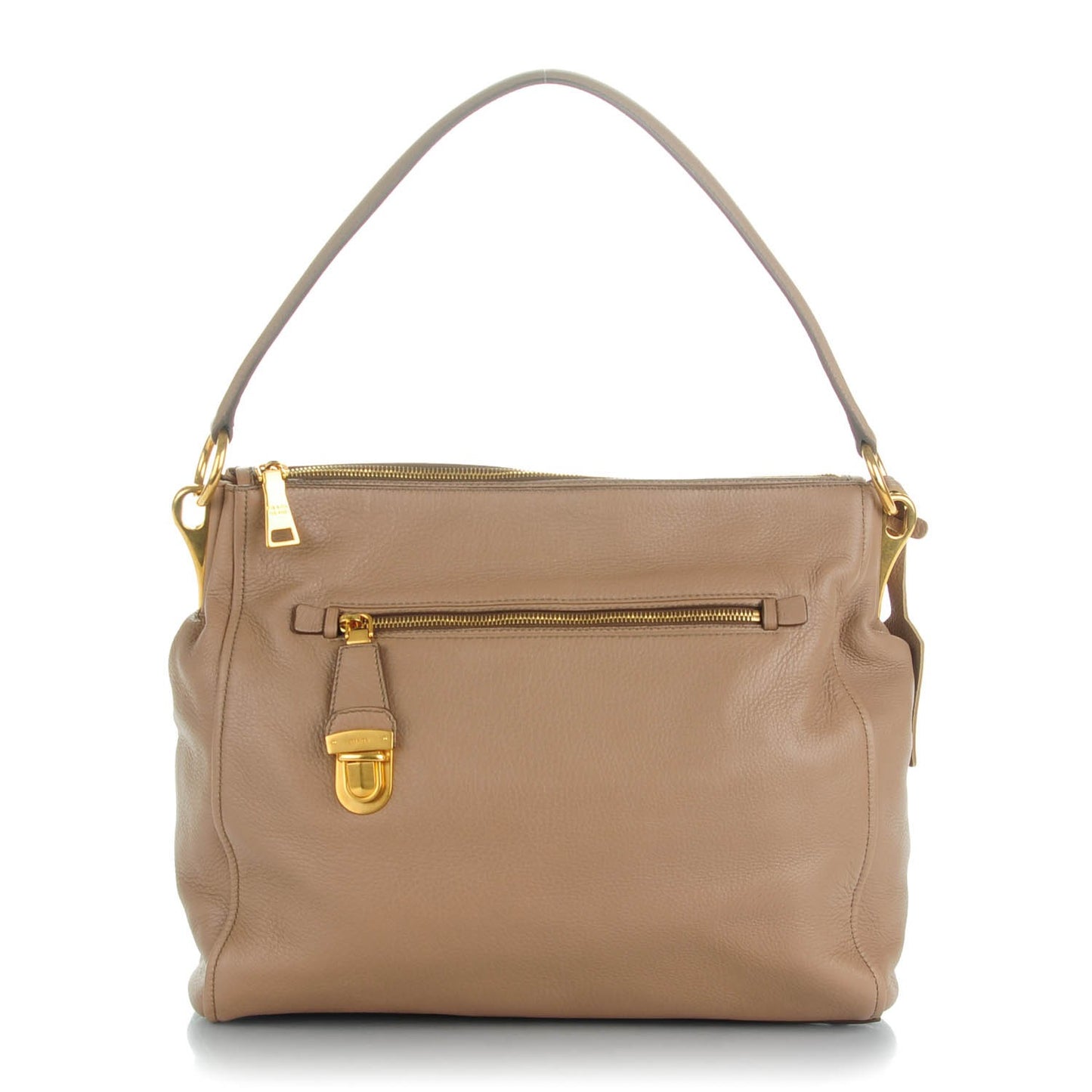 Cervo Deerskin Hobo Visone