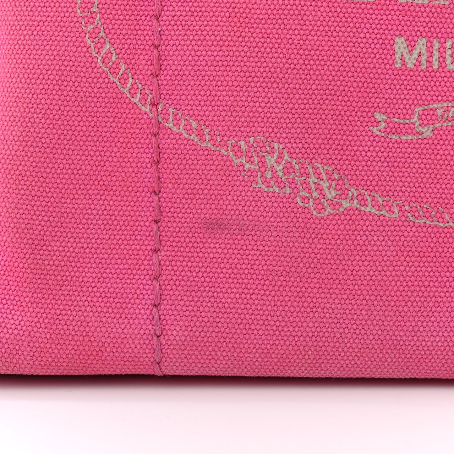 Denim Small Canapa Logo Tote Peonia