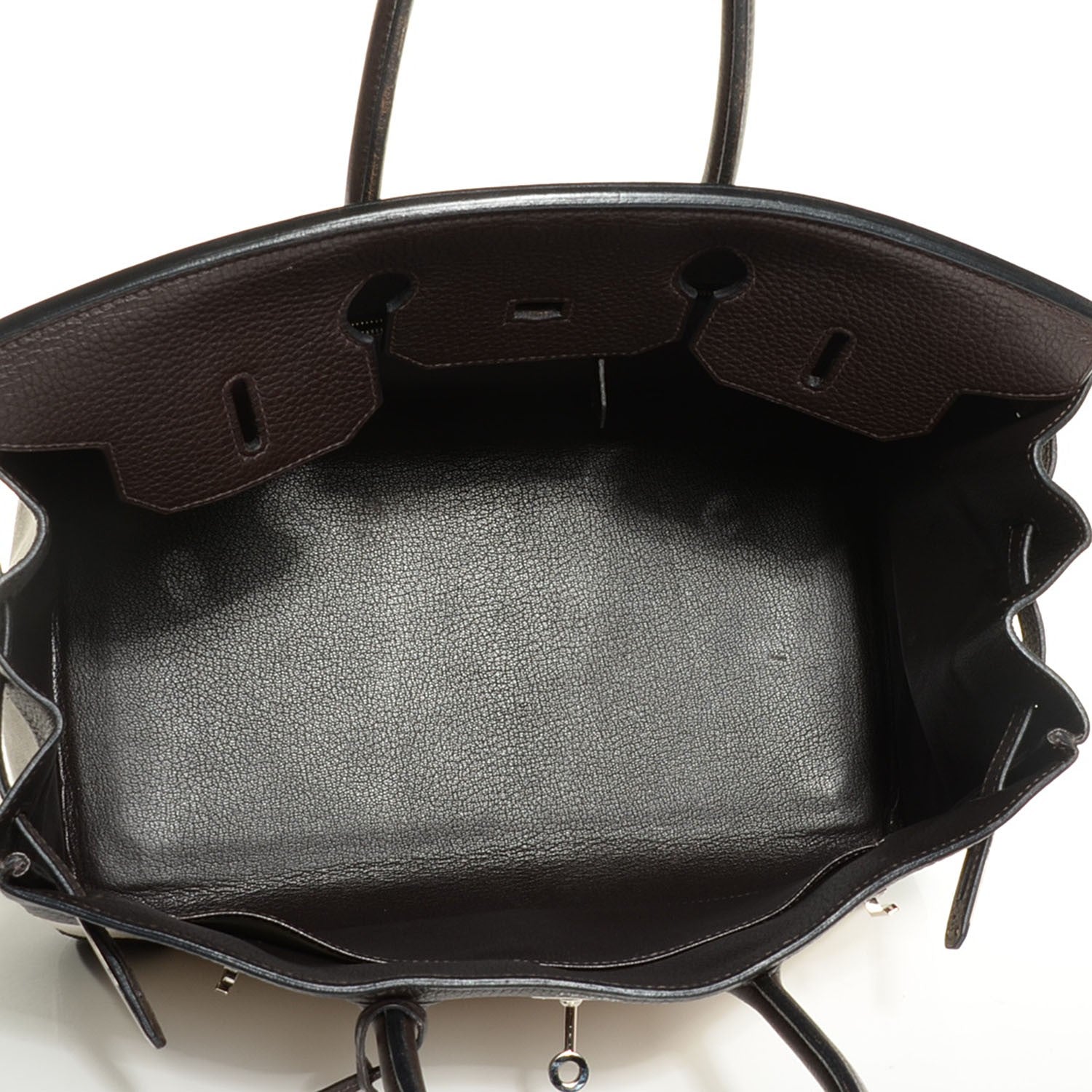 Hermes Toile Togo Birkin 35 Chocolate 30 of 31