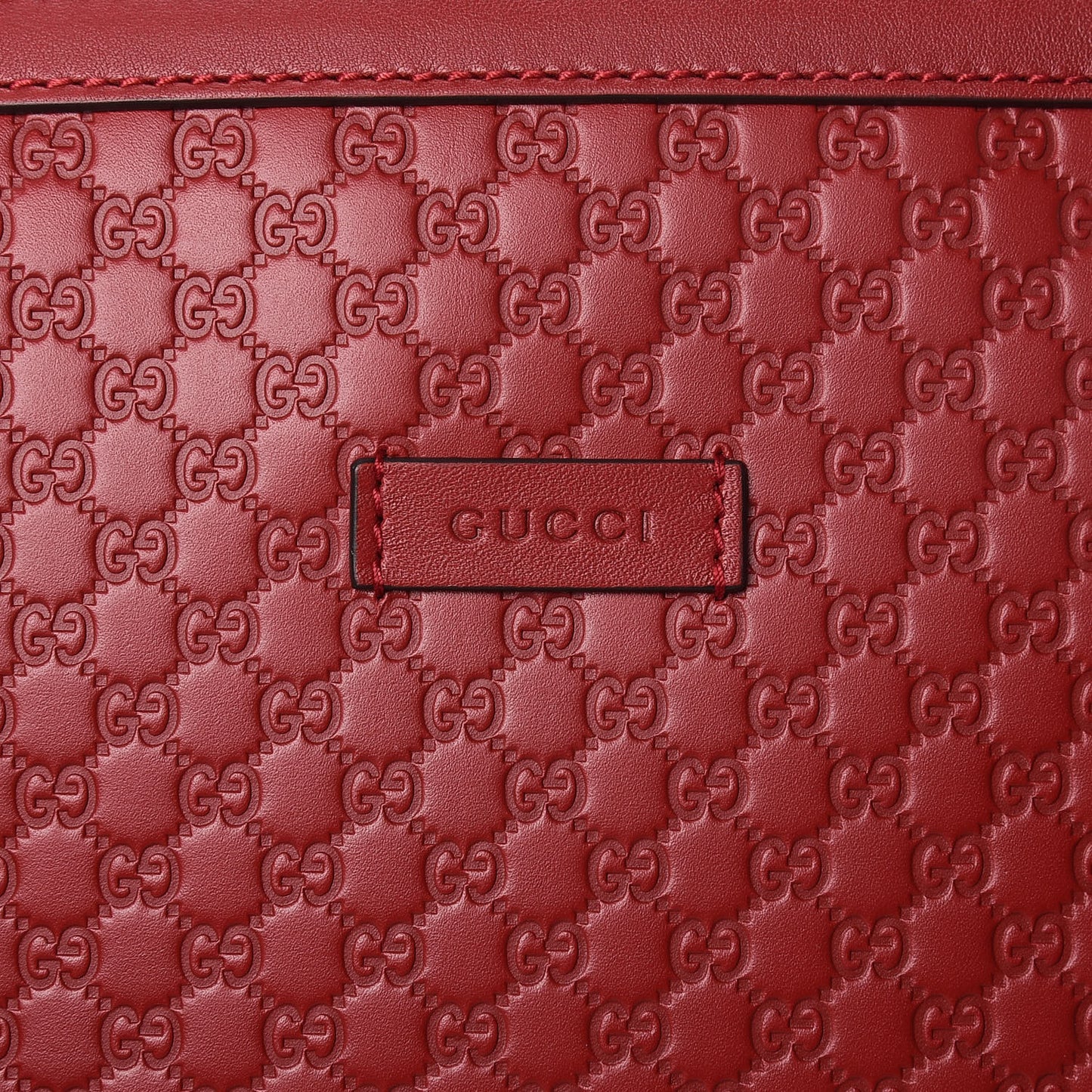 Soft Microguccissima Dome Satchel Red