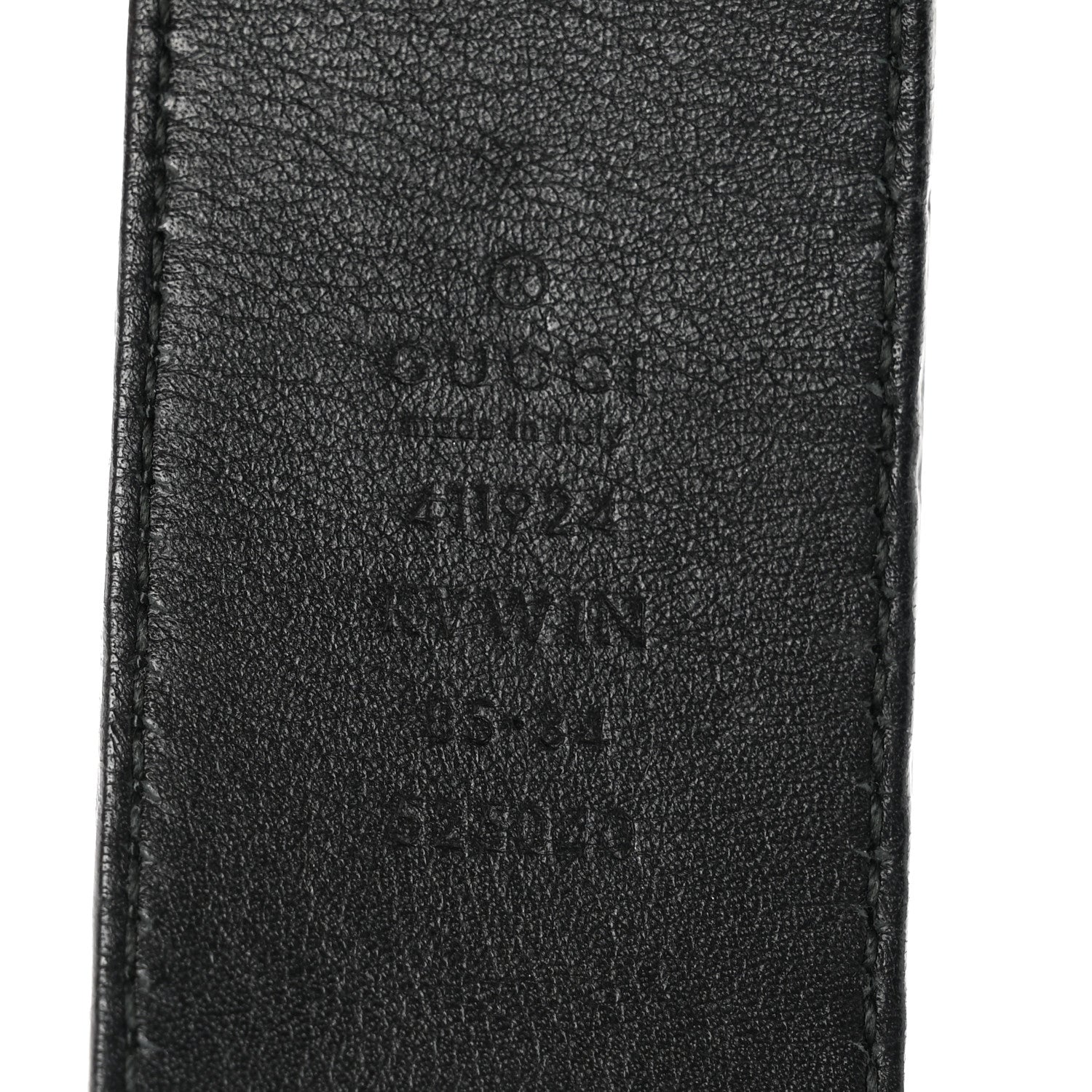 Gucci GG Supreme Monogram Caleido Interlocking G Belt 85 34 Black 3 of 5