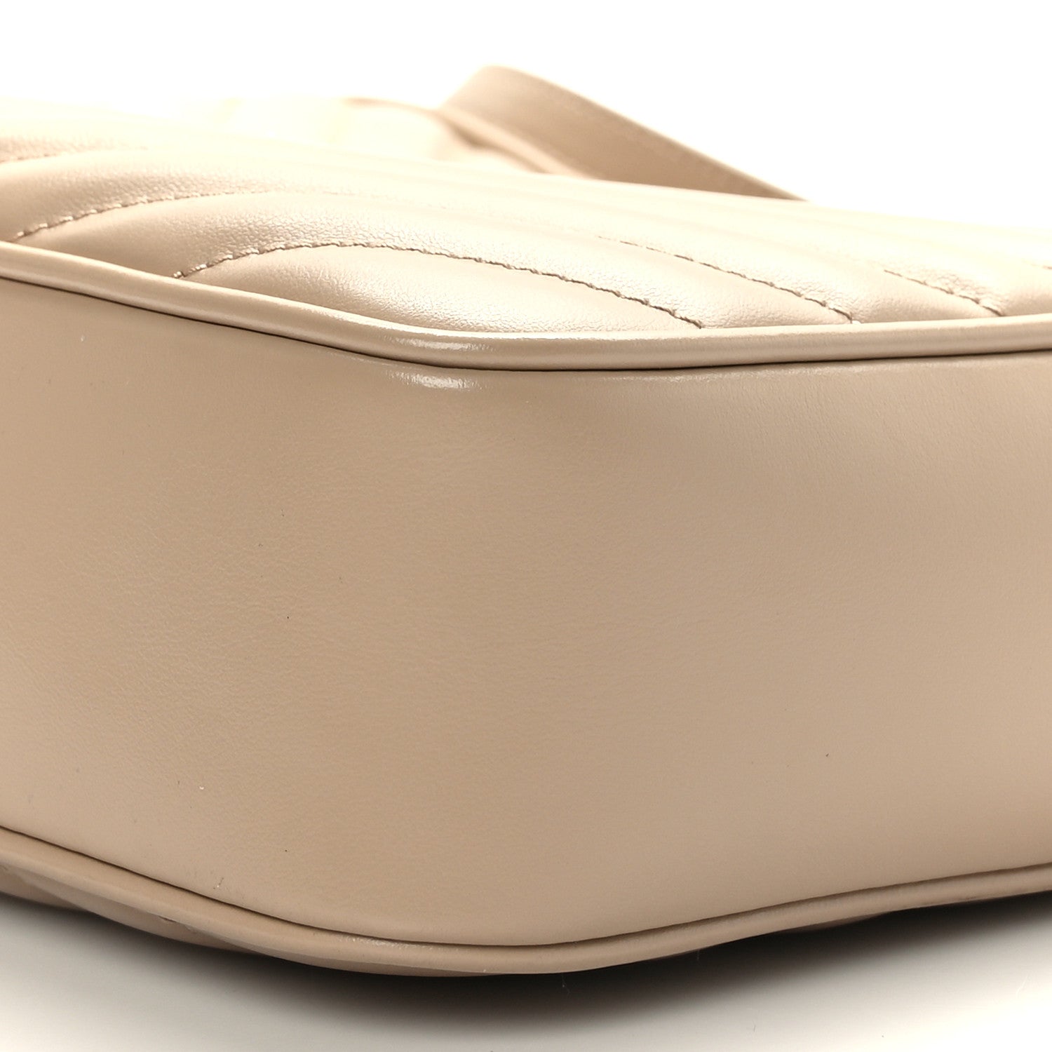 Saint Laurent Calfskin Matelasse Monogram Lou Camera Bag Dark Beige 9 of 9