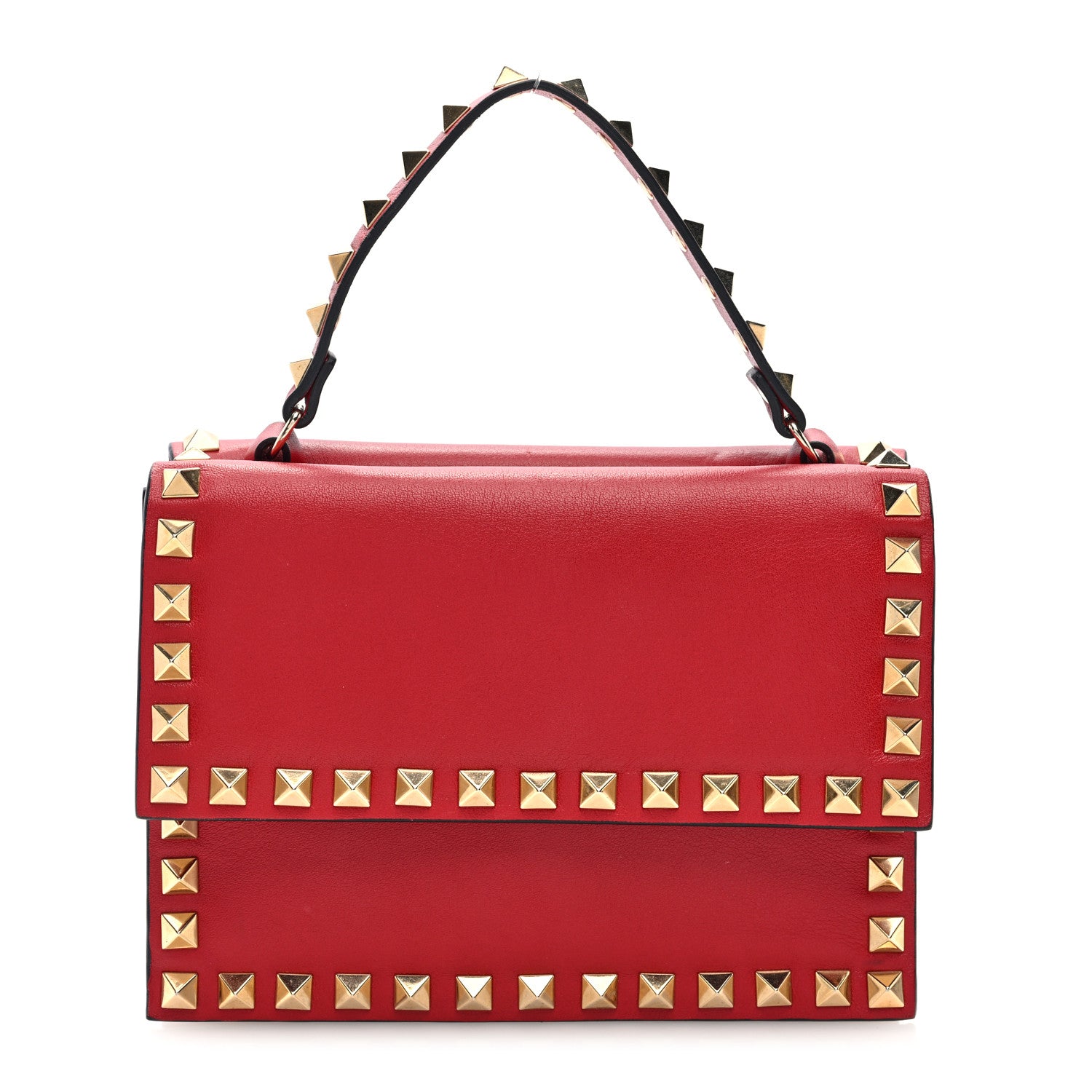 Valentino Garavani Vitello Rockstud Mini Flap Bag Rosso Valentino 1 of 10