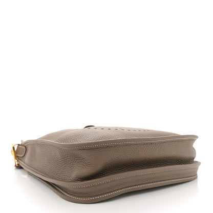 Hermes Taurillon Clemence EVELYNE III PM Etoupe 4 of 10
