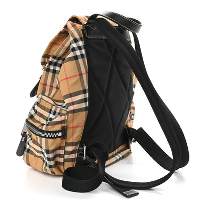 Burberry Nylon Vintage Check Medium Rucksack Backpack Antique Yellow 3 of 11