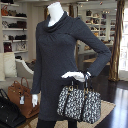 Christian Dior Monogram Boston Black 2 of 9