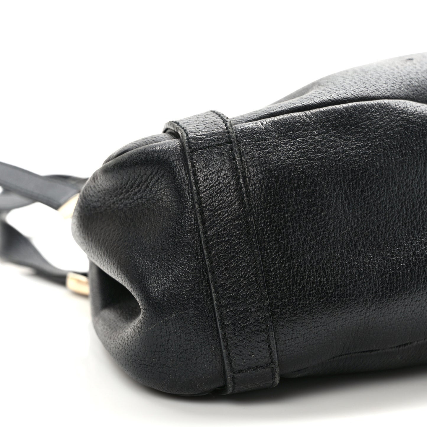 Calfskin Medium Abbey Shoulder Bag Black