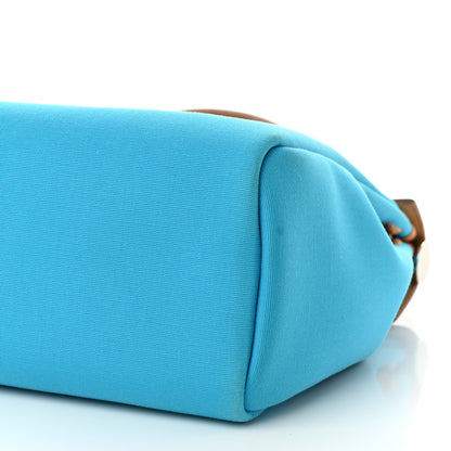 Hermes Toile Officier Vache Hunter Verso Herbag Zip Retourne PM 31 Bleu Azteque Menthe 12 of 15