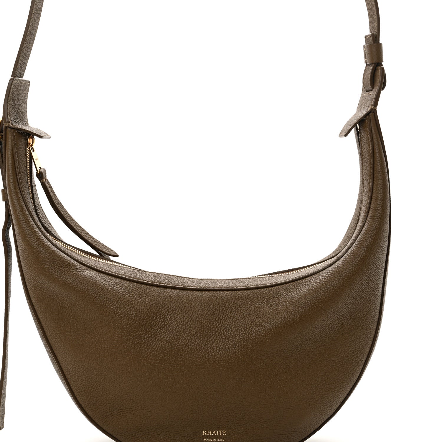 Khaite Pebbled Calfskin Augustina Hobo Hazelnut 7 of 9