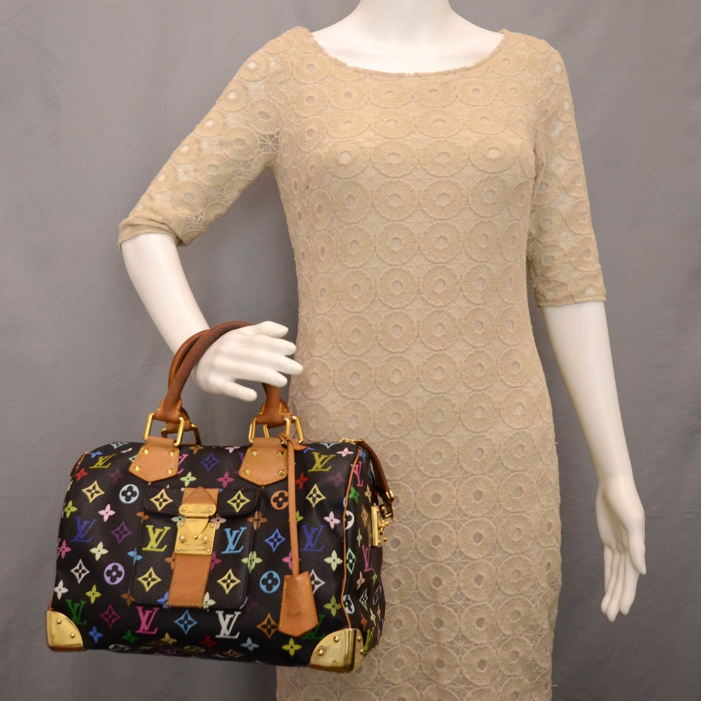 Monogram Multicolor Speedy 30 Black