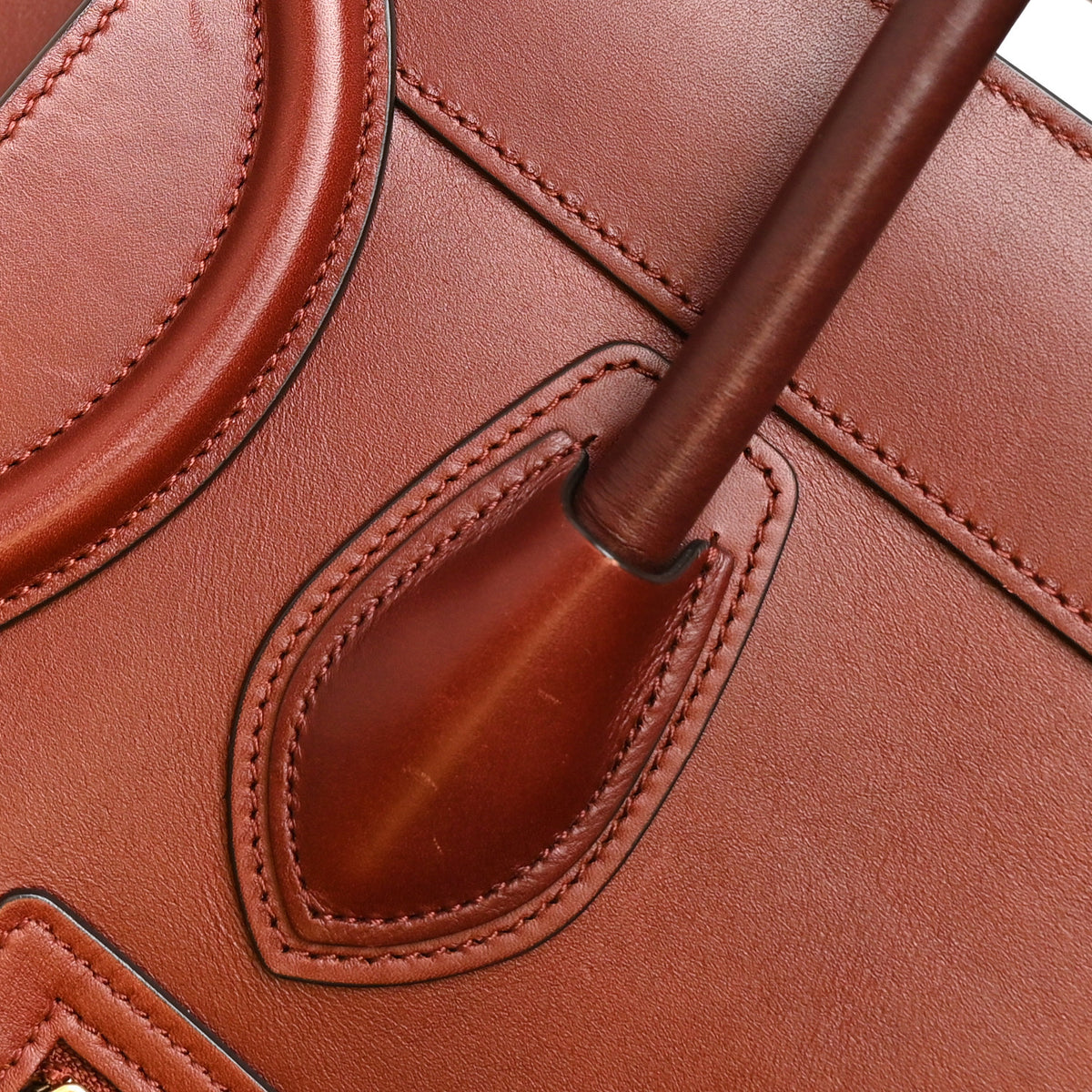 Celine Smooth Calfskin Micro Luggage Burgundy 10 of 21