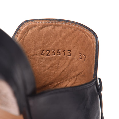 Gucci Calfskin Womens Princetown Slippers 37 Black 10 of 12