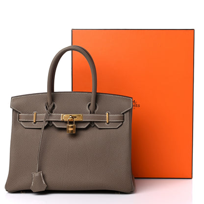 Hermes Togo Birkin 30 Etoupe 9 of 9