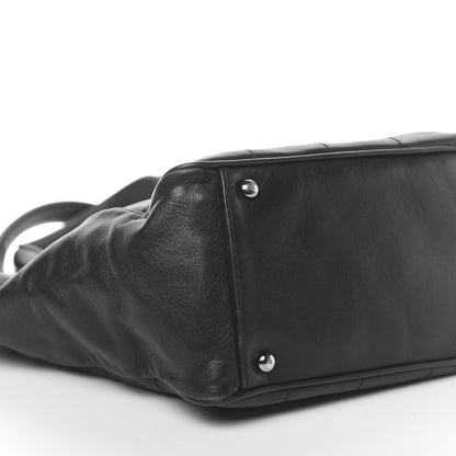 Chanel Lambskin Square Stitched Tote Black 9 of 10