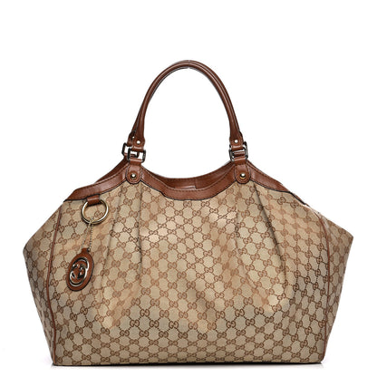 Gucci Monogram Large Sukey Tote Brown 1 of 11
