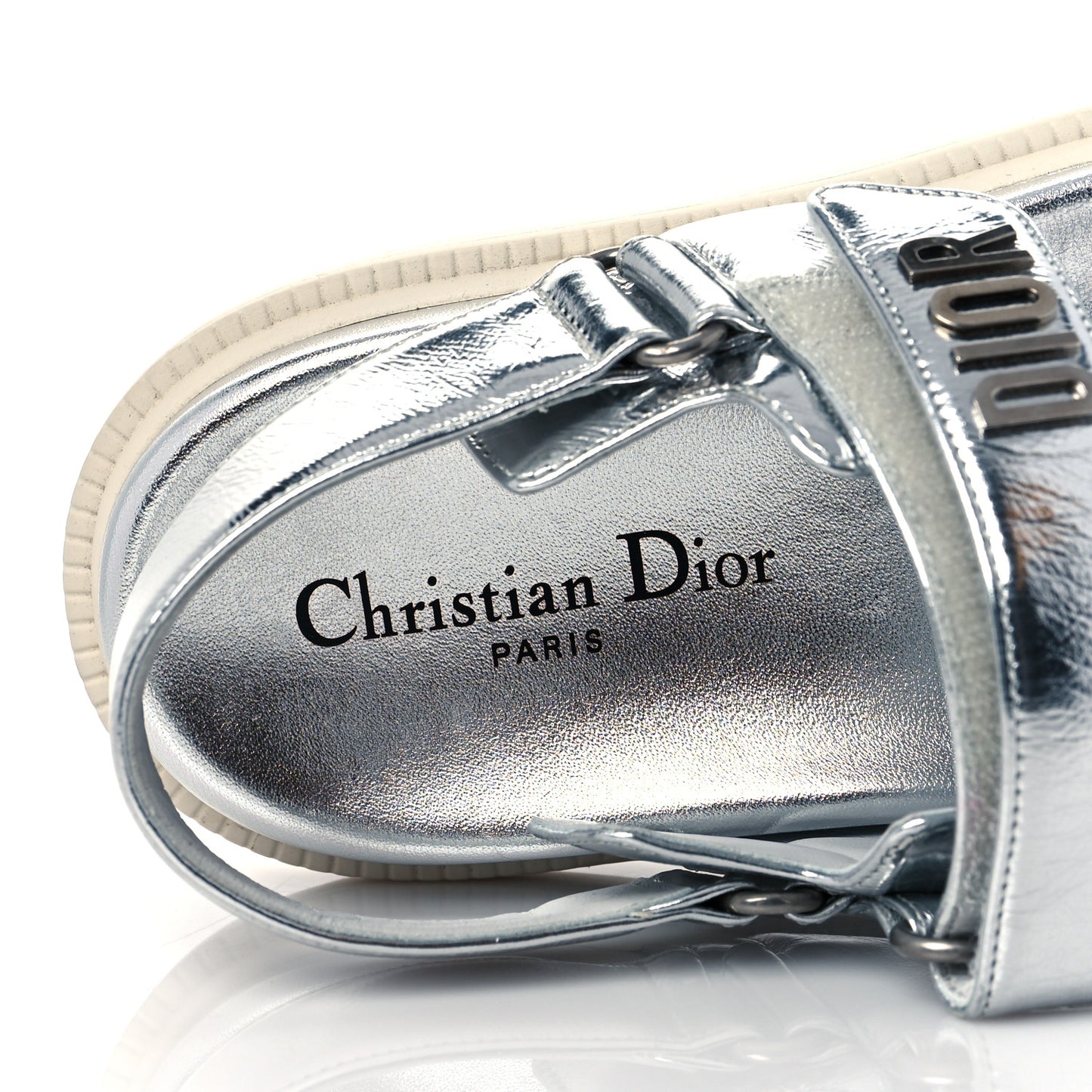 Metallic Dioract Sandals 38 Silver