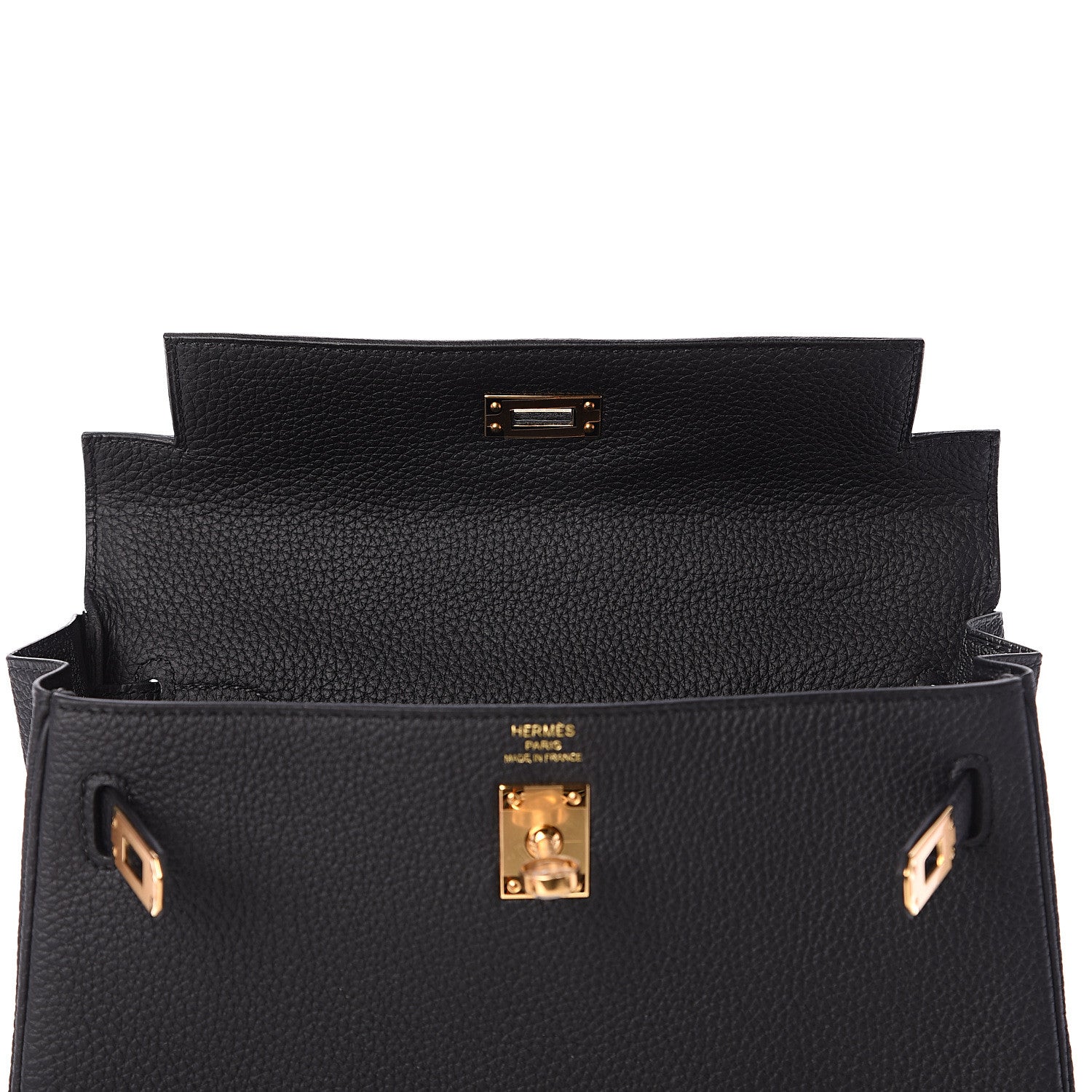 Hermes Togo Kelly Retourne 25 Black 30 of 31