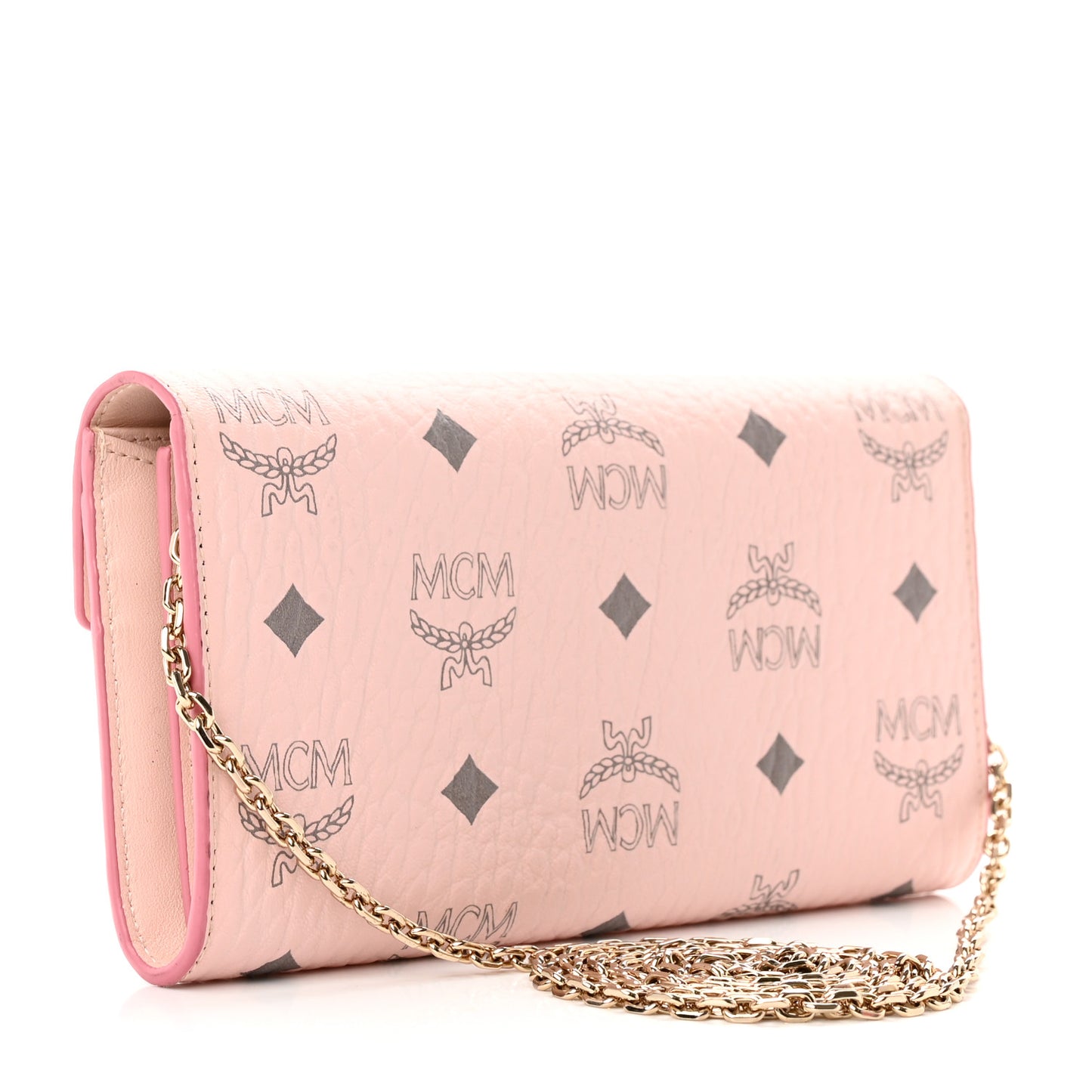 Visetos Large Patricia Wallet On Chain Soft Pink