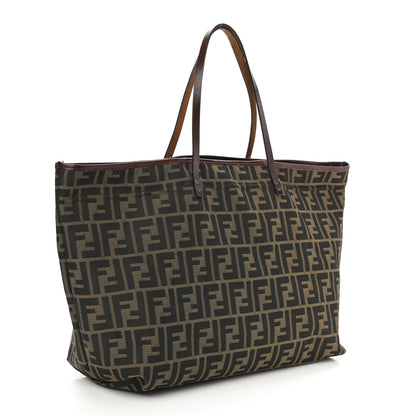 Fendi Zucca Medium Roll Tote Tobacco 3 of 9