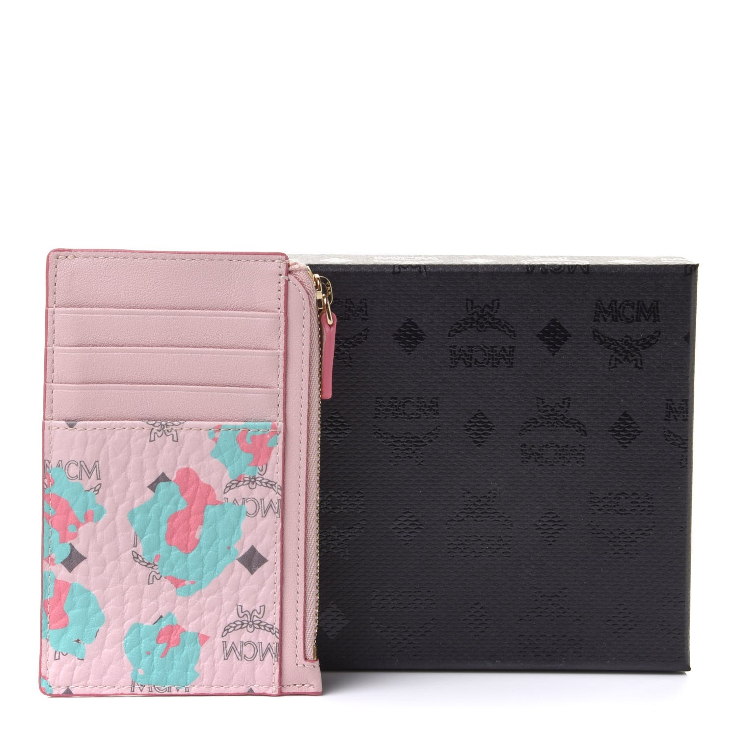 Visetos Floral Leopard Lanyard Card Holder Pink
