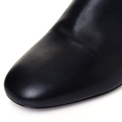 Valentino Garavani Calfskin Vlogo Knee High 45mm Boots 35 Black 8 of 8