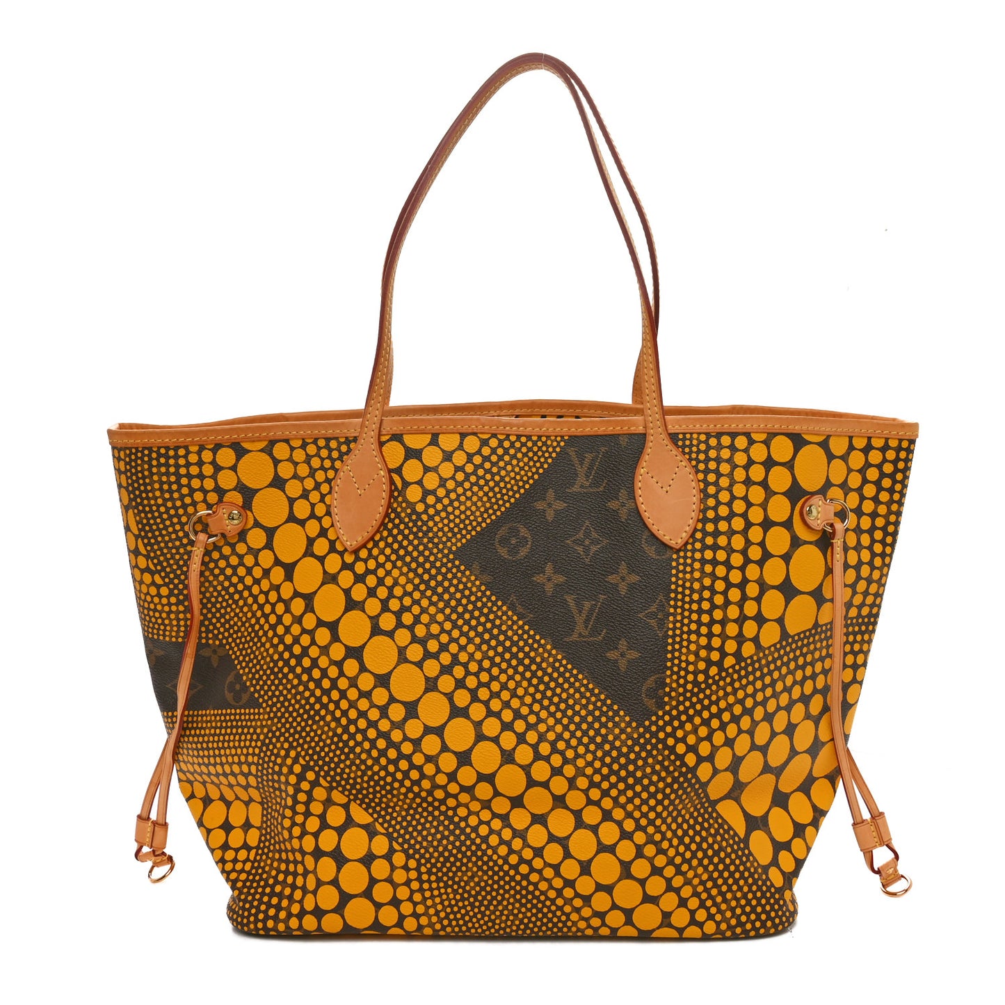 Monogram Kusama Waves Neverfull MM Yellow