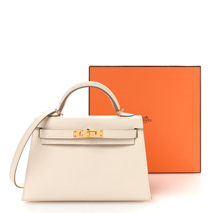 Hermes Epsom Mini Kelly Sellier 20 Craie 11 of 11