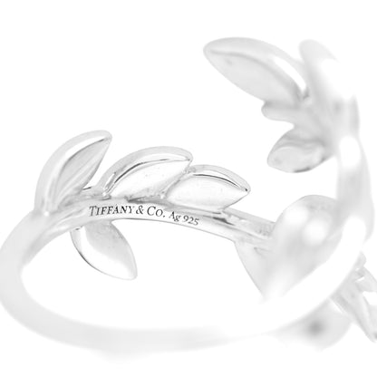 Tiffany Sterling Silver Paloma Picasso Olive Leaf Bypass Ring 53 6.25 5 of 5