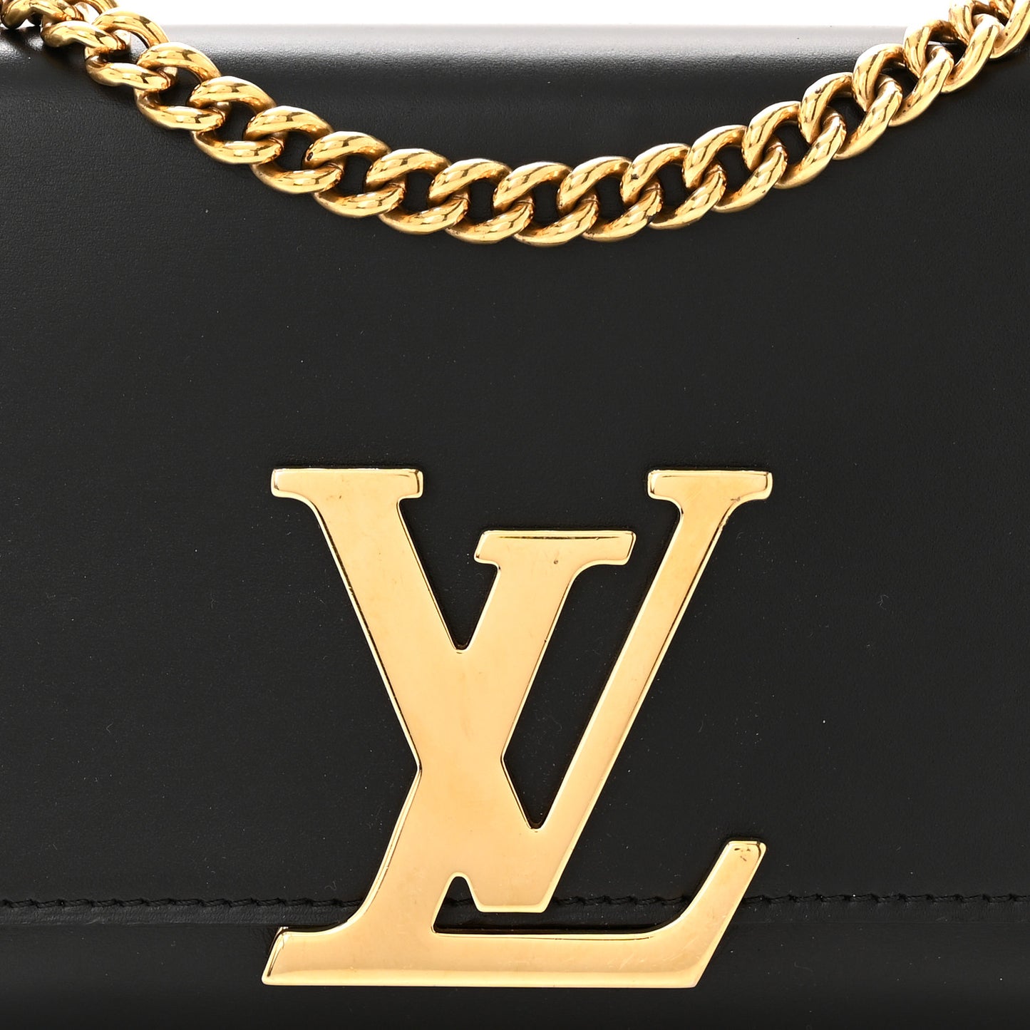 Calfskin Chain Louise MM Black