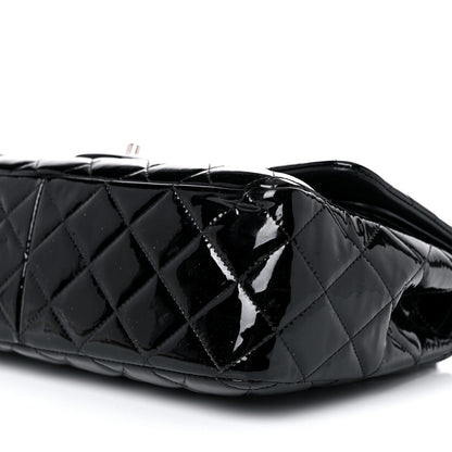 Chanel Patent Quilted Jumbo Double Flap Black 14 of 16