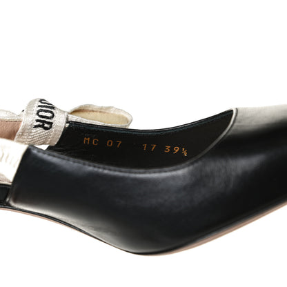 Christian Dior Lambskin Ribbon J'Adior Slingback 65mm Pumps 39.5 Black 12 of 12