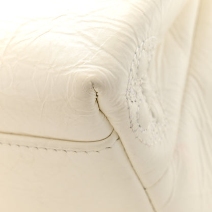 Chanel Crumbled Calfskin Embossed Flap White 11 of 13