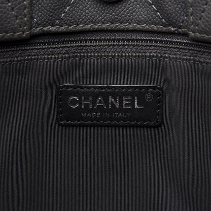 Chanel Caviar Quilted Shopping Tote Grey 9 of 11