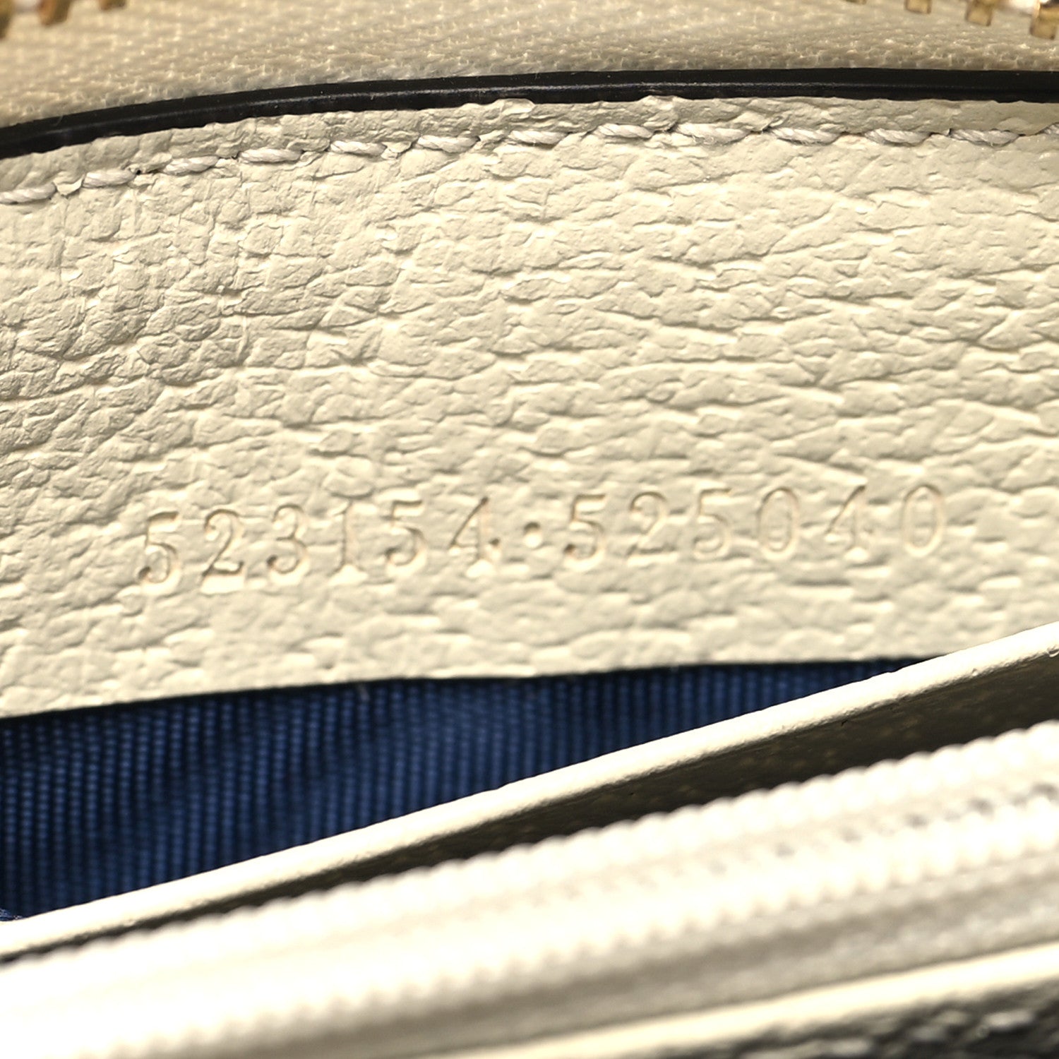 Gucci GG Supreme Monogram Textured Dollar Calfskin Web Ophidia Zip Around Wallet Beige Ebony Mystic White 7 of 10
