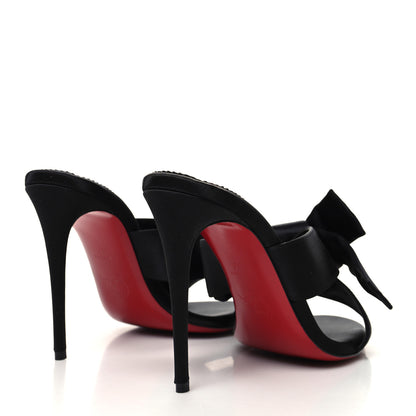 Christian Louboutin Satin Matricia Bow Sandals 37 Black 4 of 8