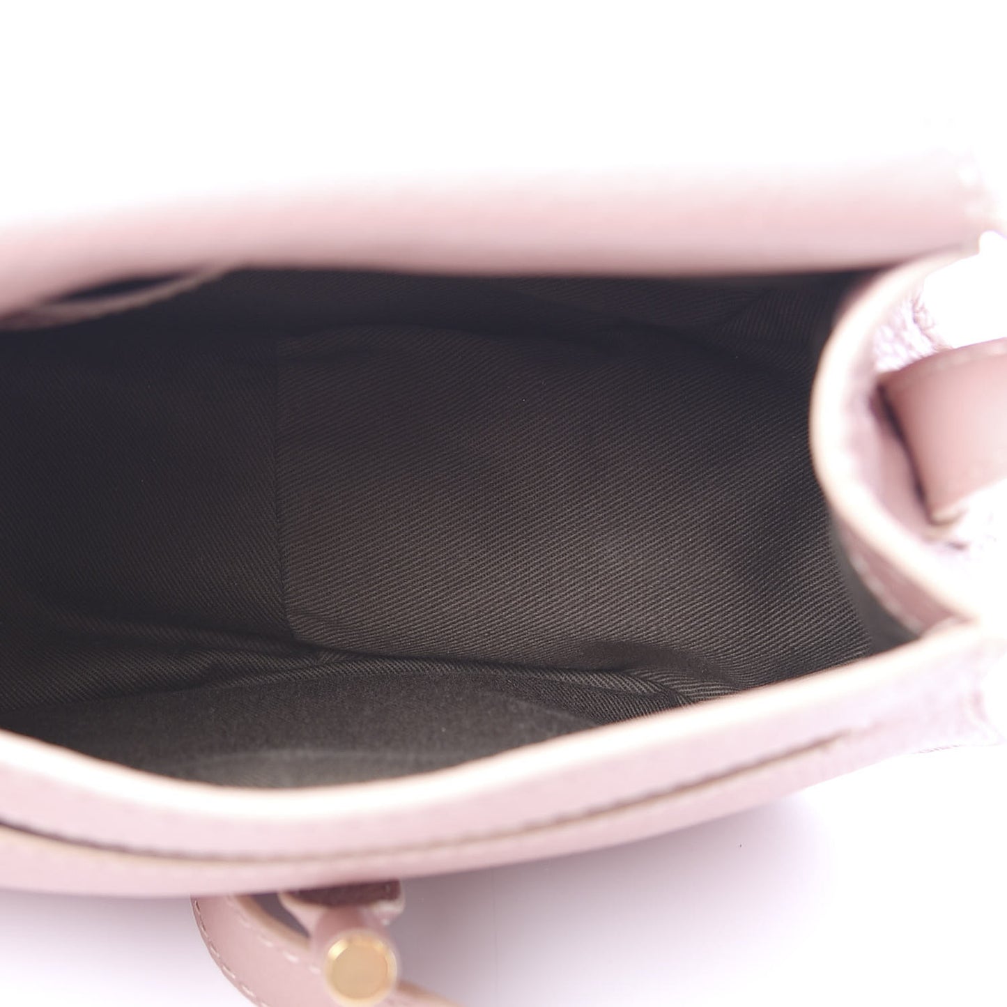 Grained Calfskin Small Marcie Saddle Bag Anemone Pink
