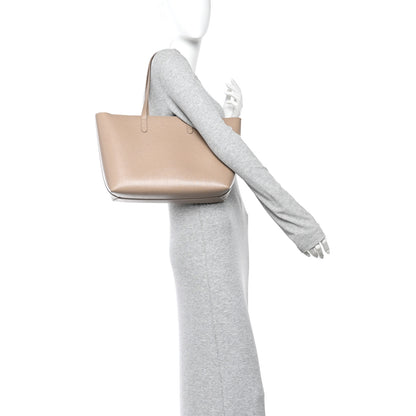 Mansur Gavriel Saffiano Small Zip Tote Beige 2 of 9