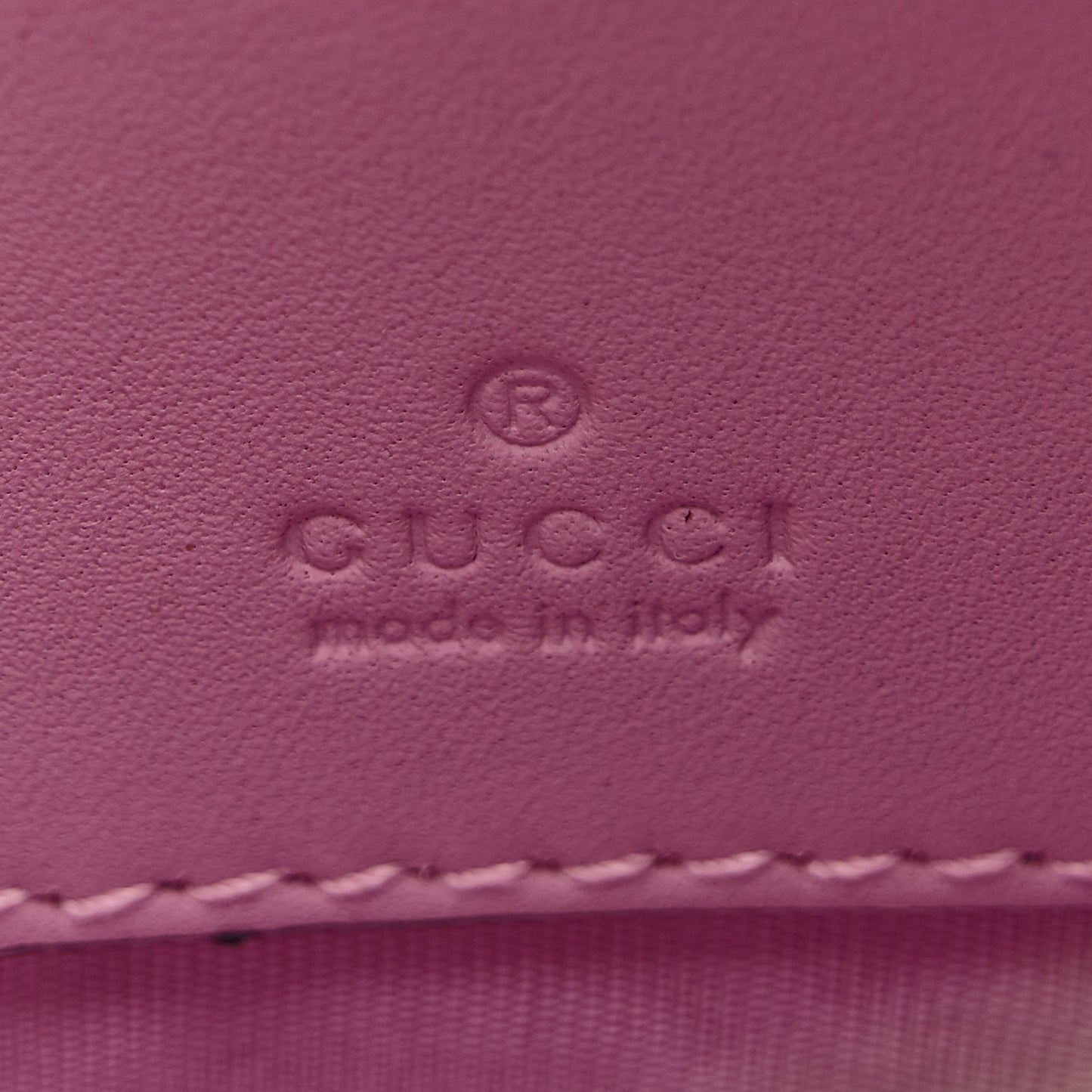 GG Supreme Monogram Strawberry Round Wrist Wallet