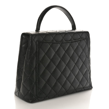 Chanel Caviar Quilted Jumbo Kelly Flap Black 3 of 10