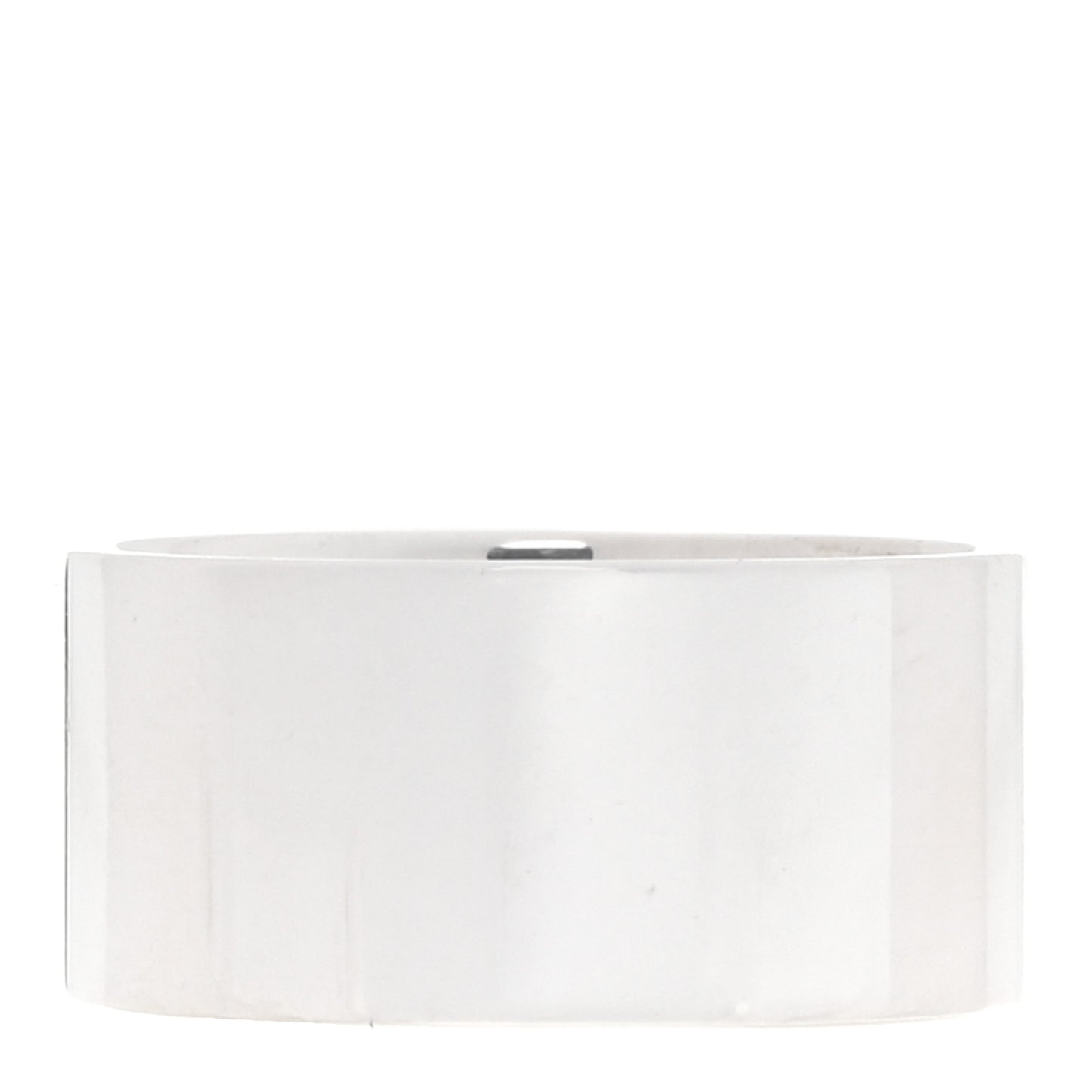 Sterling Silver Diamond Wide Locks Band Ring 52 6