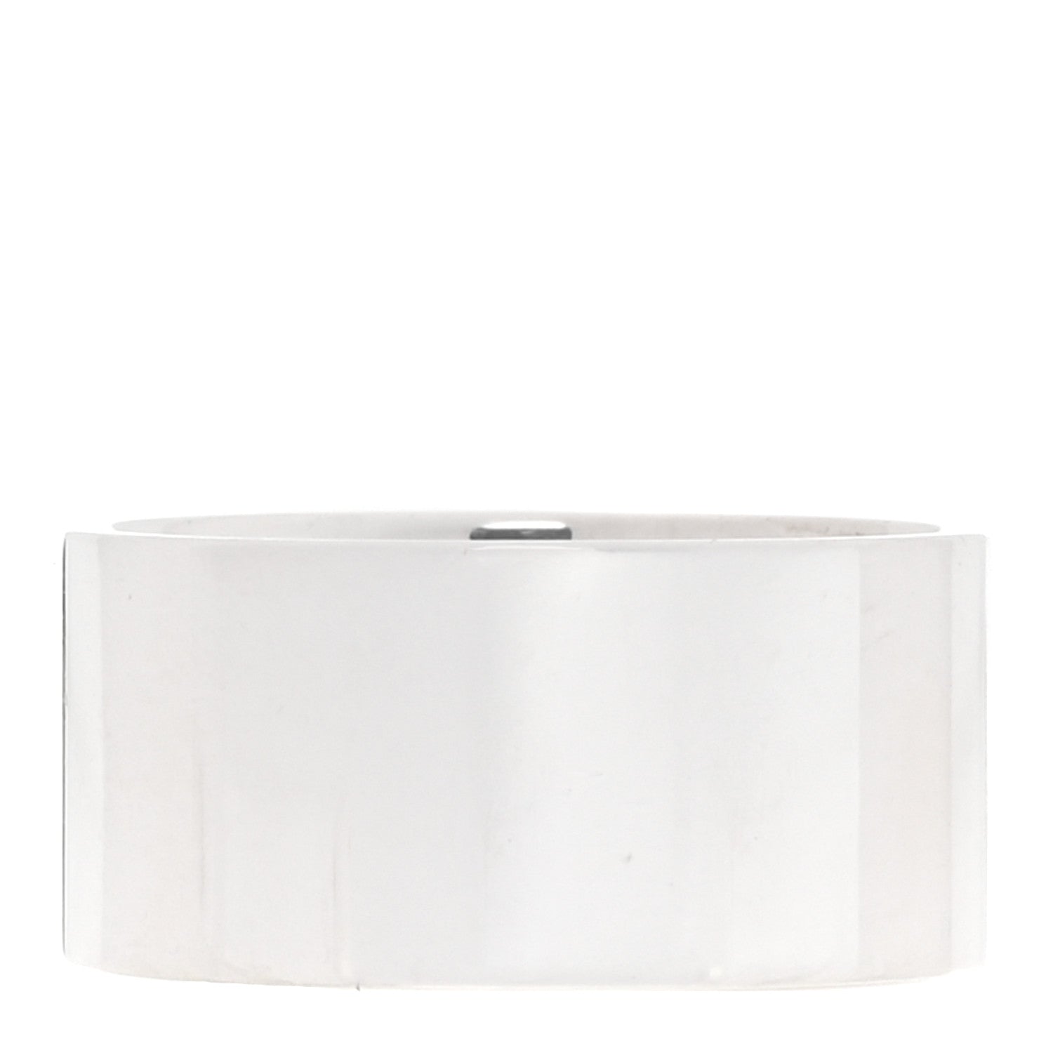 Tiffany Sterling Silver Diamond Wide Locks Band Ring 52 6 3 of 4