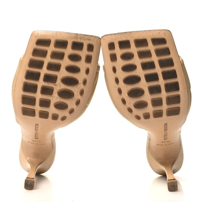 Bottega Veneta Nappa Quilted Rubber Lido Mule Sandals Cane Sugar 37.5 5 of 10
