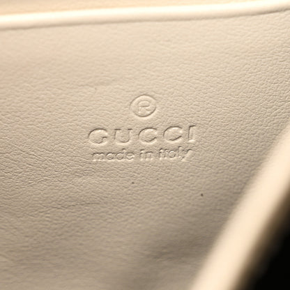 Gucci Calfskin Matelasse GG Marmont Chain Wallet Mystic White 6 of 13
